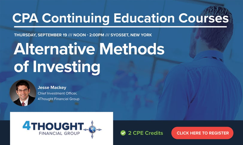 CPA Continuing Education Course: Alternative Methods of Investing