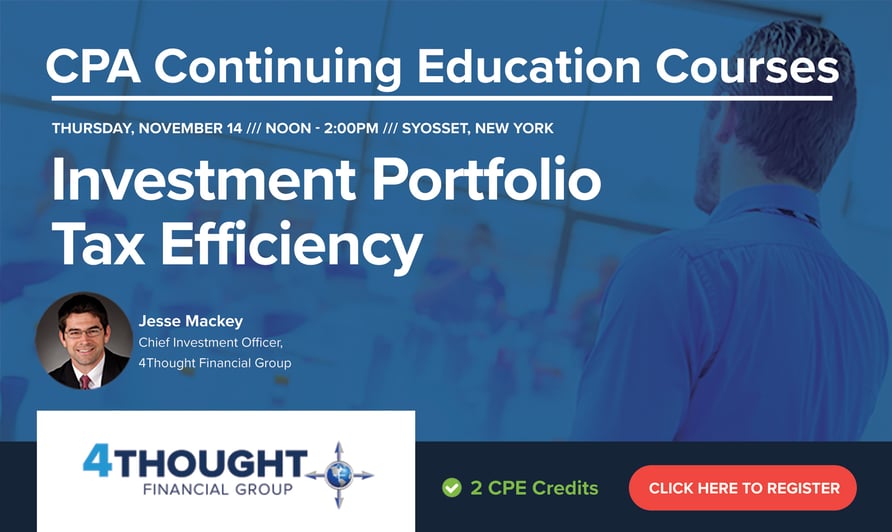 CPA Continuing Education Course: Investment Portfolio Tax Efficiency