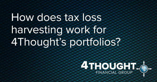 How does tax loss harvesting work for 4Thought’s portfolios?