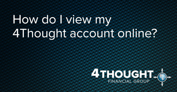 How do I view my 4Thought account online?