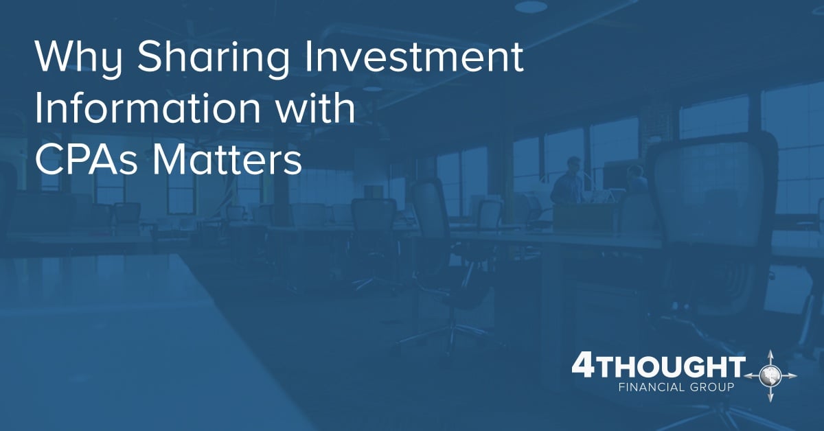 Why Sharing Investment Information with CPAs Matters