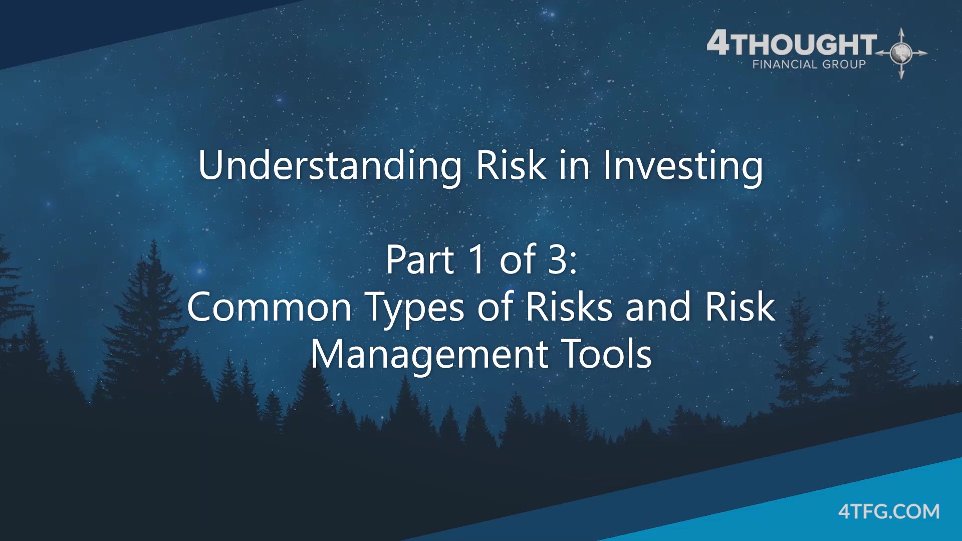 Understanding Risk in Investing - Part 1 - Common Types of Risk and Risk Management Tools