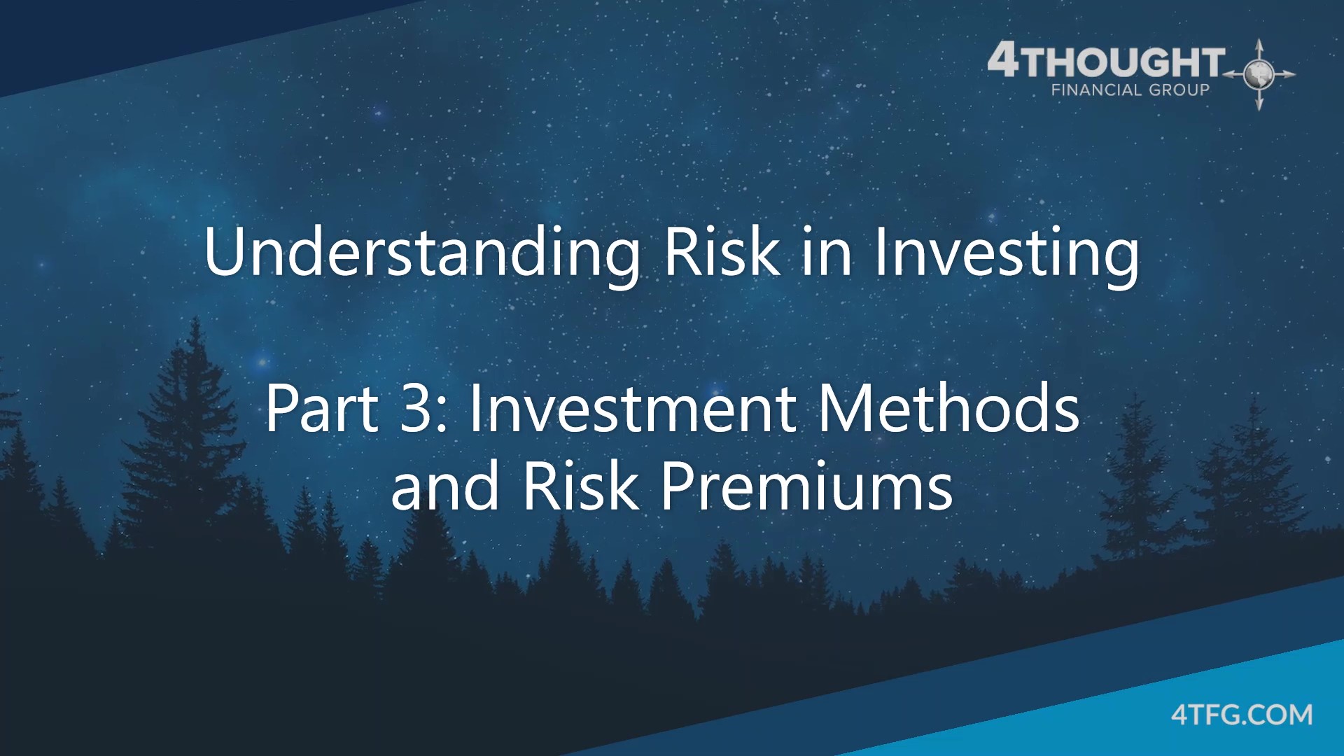 Understanding Risk in Investing - Part 3 - Investment Methods and Risk Premiums